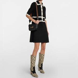 Gucci - Embroidered wool minidress